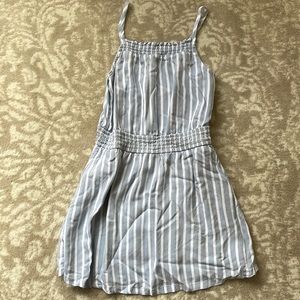 Abercrombie kids blue/ white striped sundress